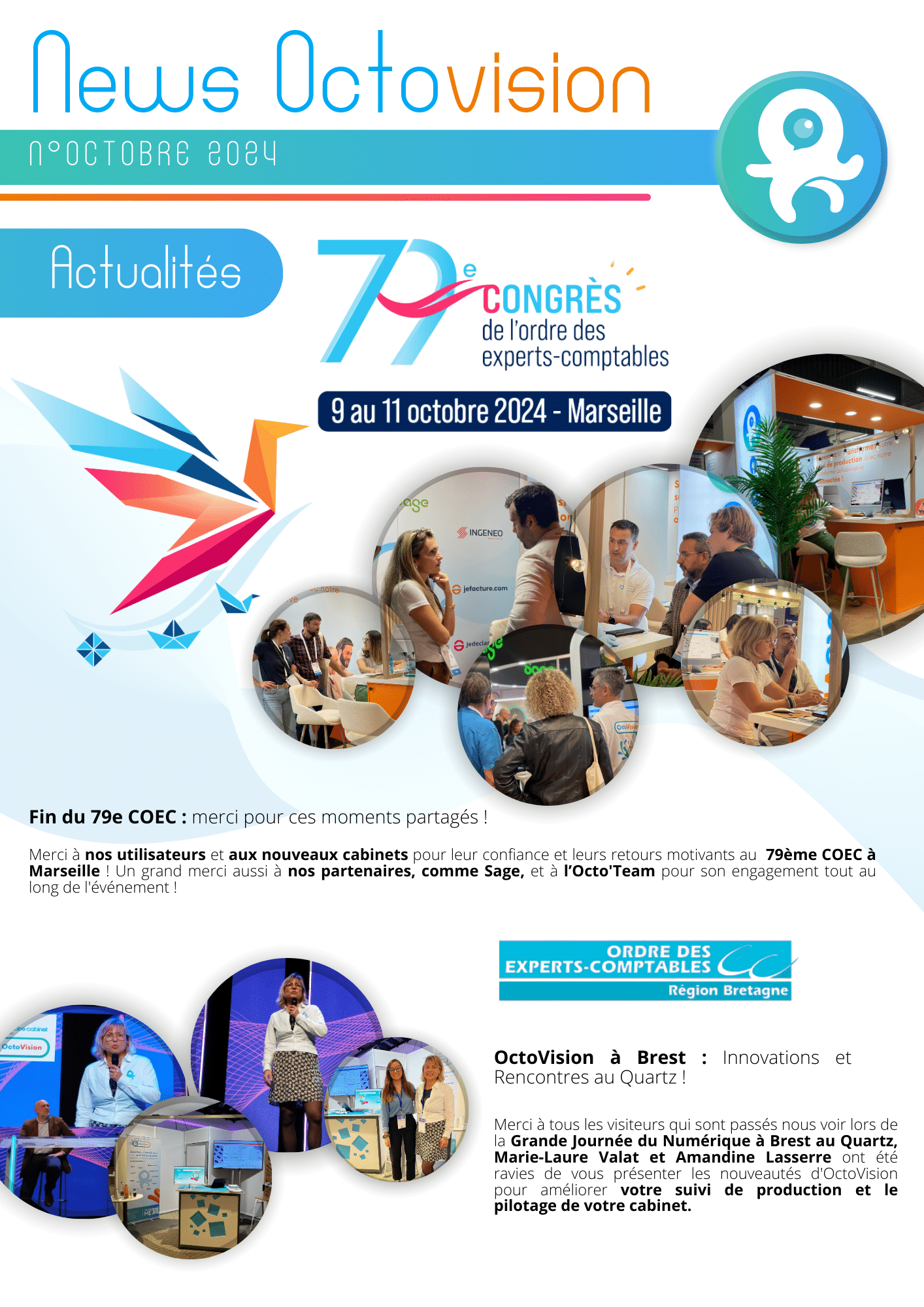 Lire la suite à propos de l’article Newsletters Octobre 2024